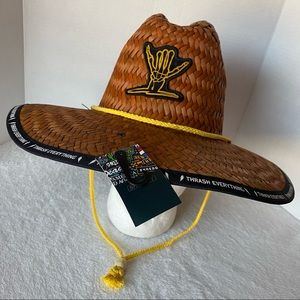 Hang Loose Unisex Sun Hat Shreddy Thrasher Beach Sunflower Surfer FITS LARGE 34”